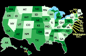 Map of USA